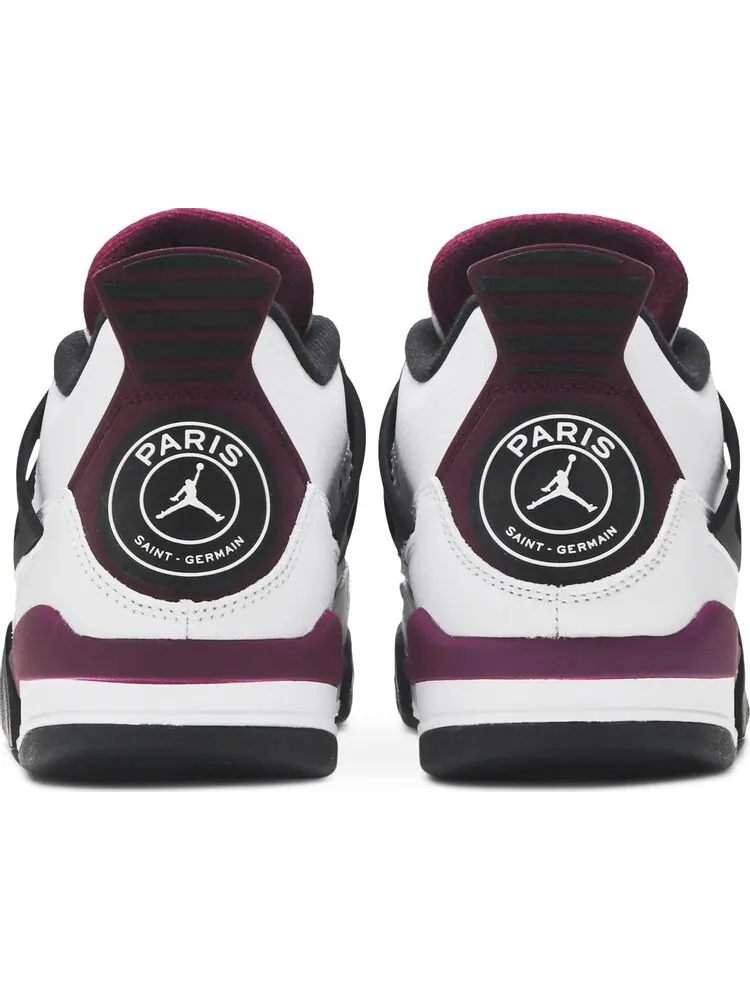 Кроссовки Paris Saint-Germain x Air Jordan 4 Retro GS Bordeaux — изображение 6 из 8, серый