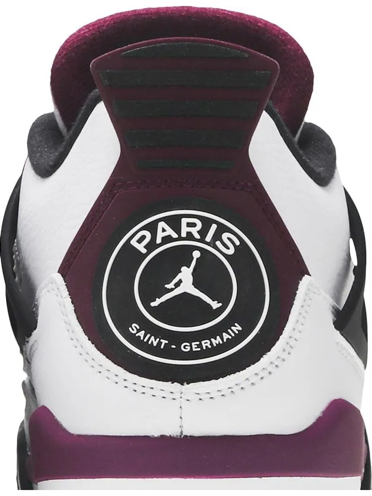 Кроссовки Paris Saint-Germain x Air Jordan 4 Retro GS Bordeaux — изображение 7 из 8, серый
