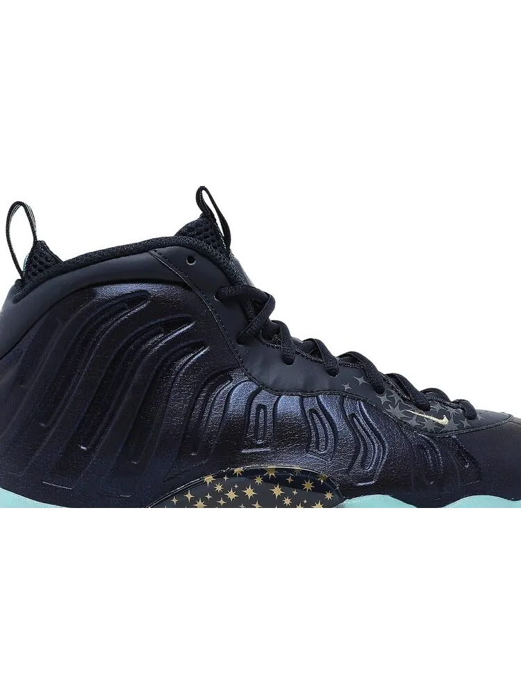 Кроссовки Nike Little Posite One GS 'Gold Stars' — изображение 2 из 8, синий