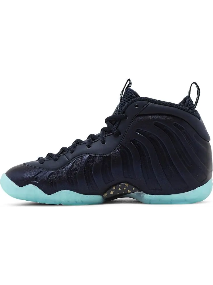 Кроссовки Nike Little Posite One GS 'Gold Stars' — изображение 3 из 8, синий