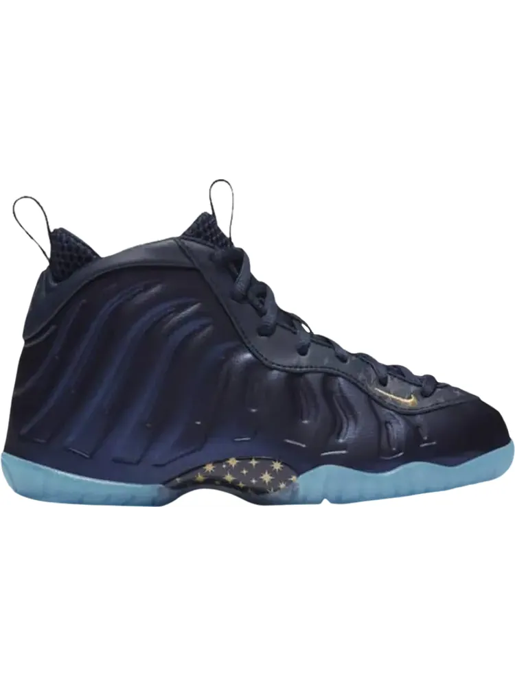 Кроссовки Nike Little Posite One PS 'Gold Stars' — изображение 1 из 1, синий