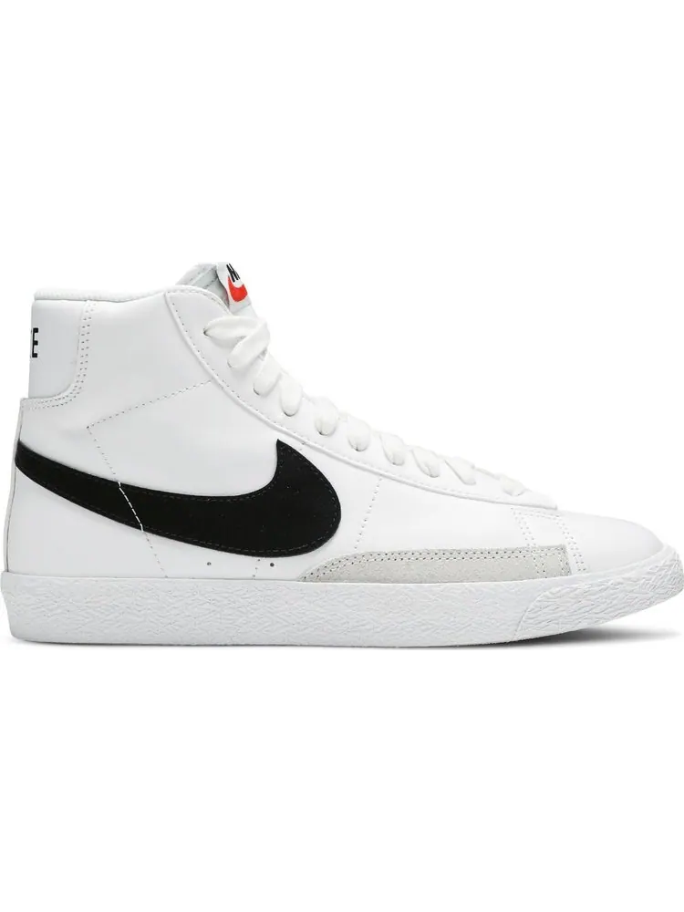 Кроссовки Nike Blazer Mid GS 'White Black' — изображение 1 из 8, белый