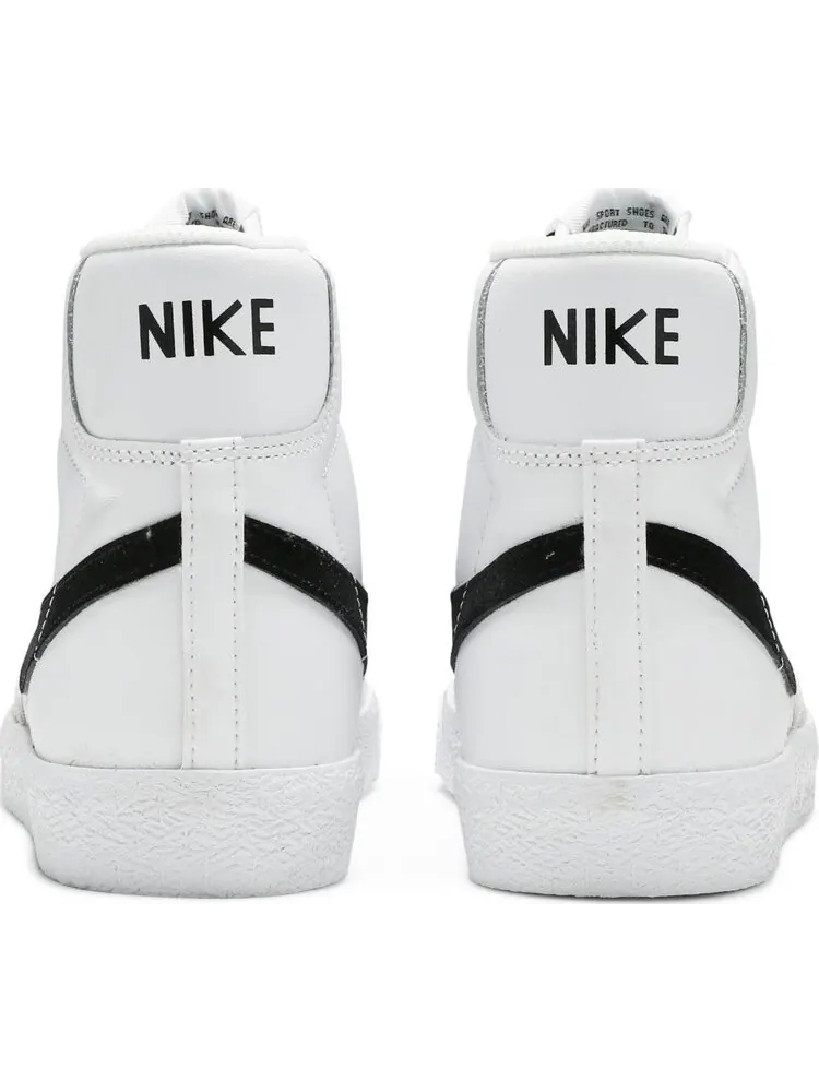 Кроссовки Nike Blazer Mid GS 'White Black' — изображение 6 из 8, белый