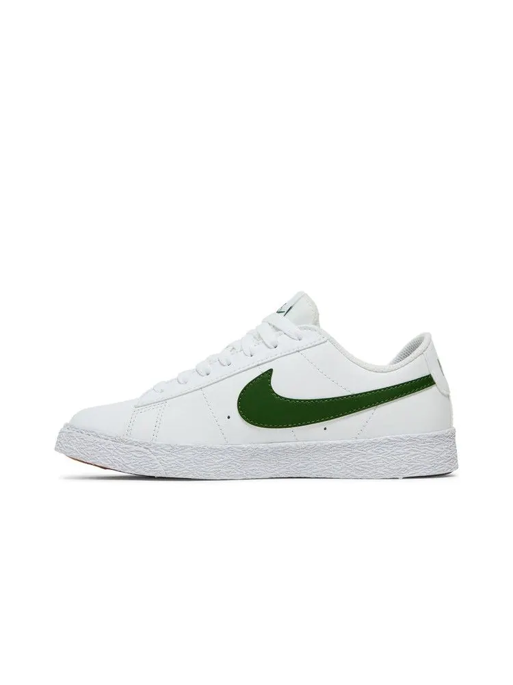 Кроссовки Nike Blazer Low GS 'White Forest Green' — изображение 4 из 9, белый/зеленый