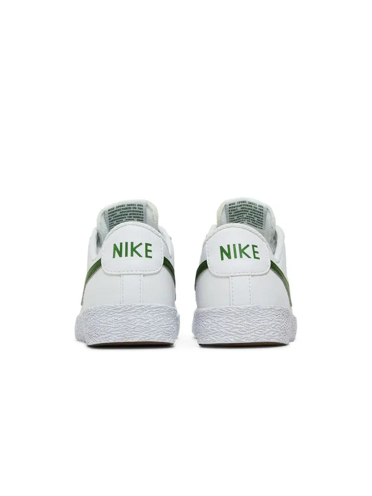 Кроссовки Nike Blazer Low GS 'White Forest Green' — изображение 7 из 9, белый/зеленый