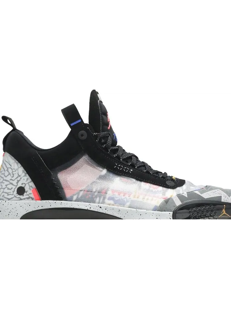 Кроссовки Air Jordan 34 Low Heritage — изображение 2 из 8, черный серый