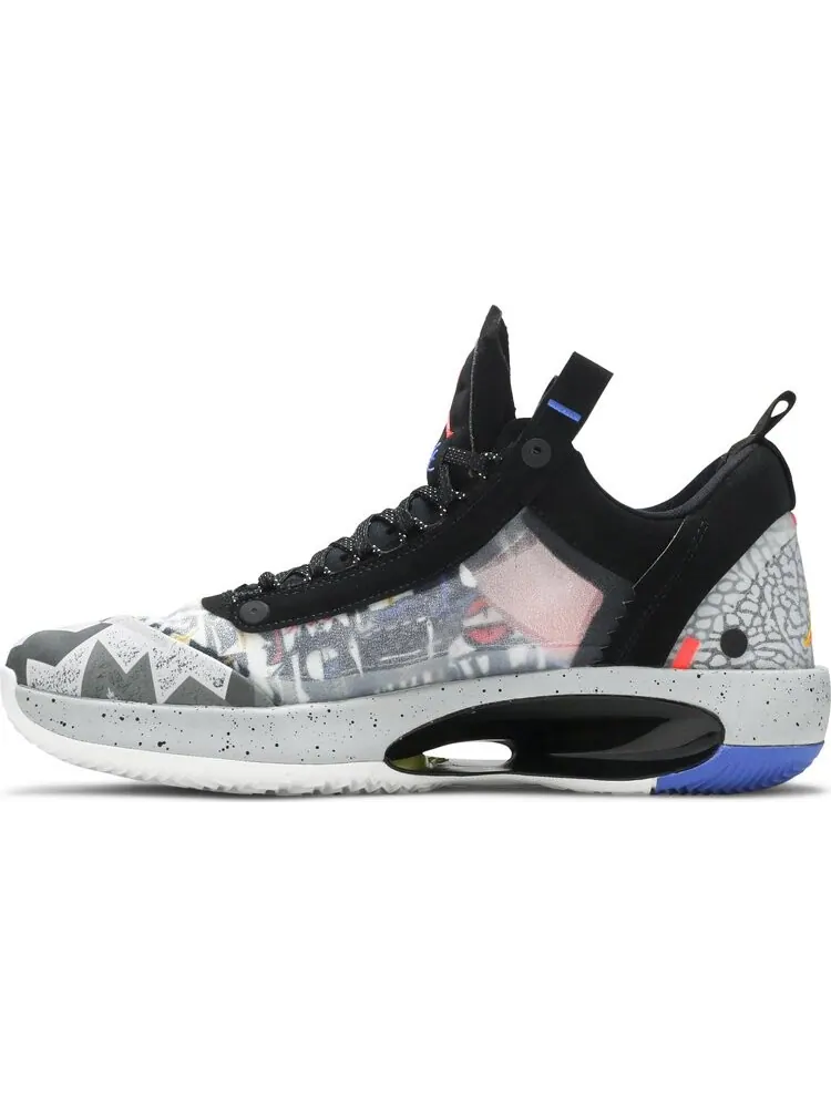 Кроссовки Air Jordan 34 Low Heritage — изображение 3 из 8, черный серый
