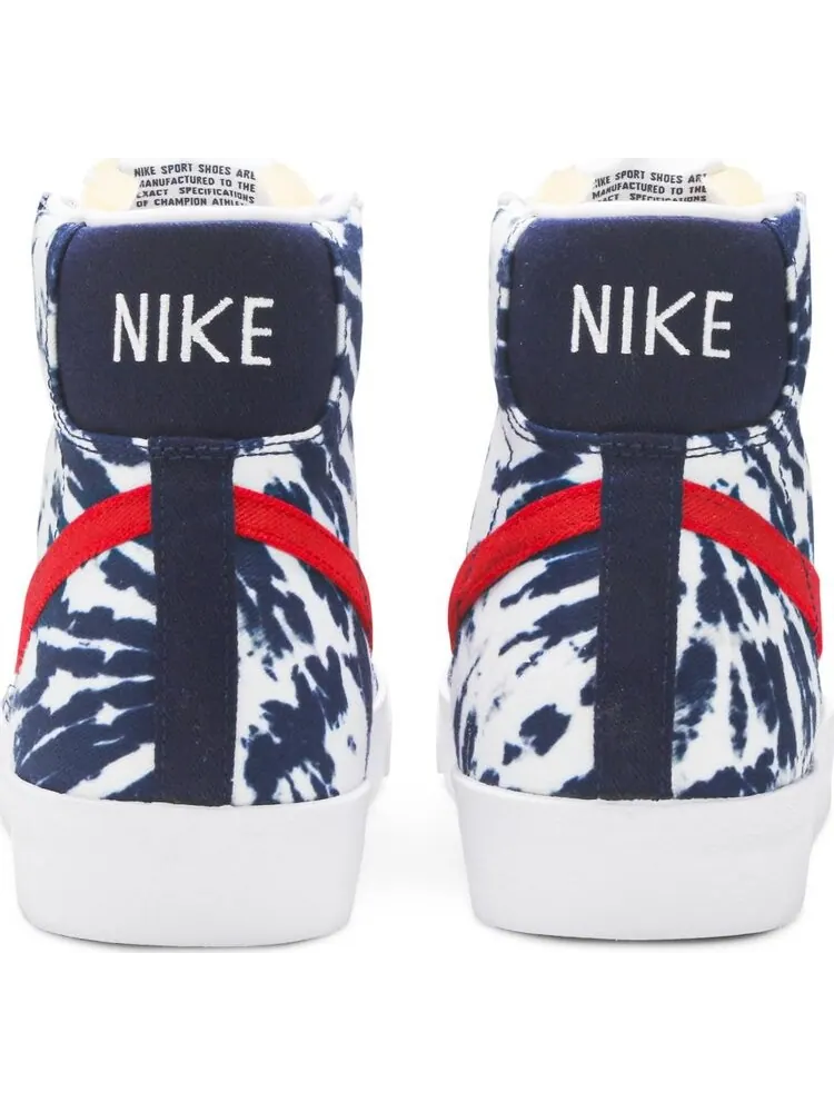 Кроссовки Nike Blazer Mid '77 Vintage 'Blue Tie-Dye' — изображение 6 из 8, синий