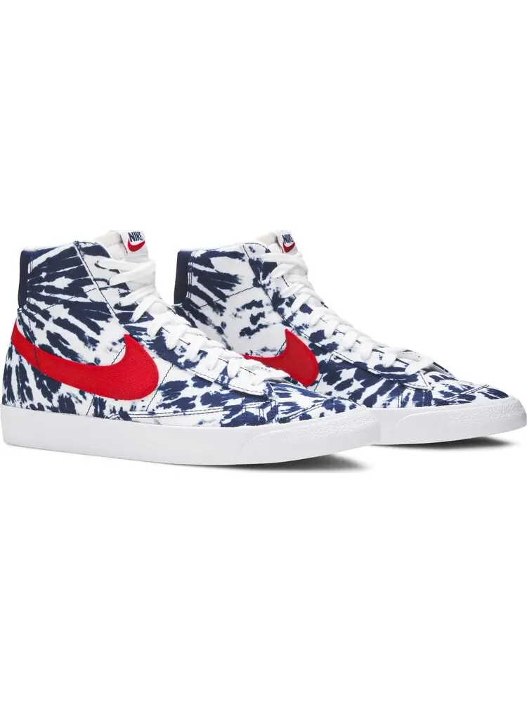 Кроссовки Nike Blazer Mid '77 Vintage 'Blue Tie-Dye' — изображение 8 из 8, синий