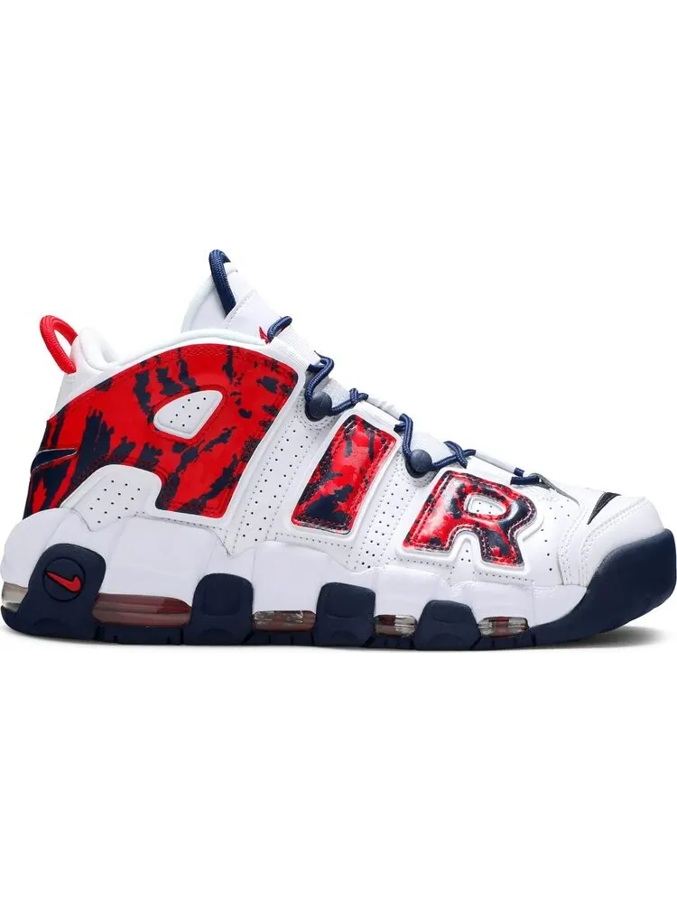 Кроссовки Nike Air More Uptempo 'Red Navy Camo' — изображение 1 из 8, белый