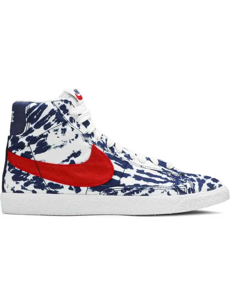 Кроссовки Nike Blazer Mid SE GS 'Tie Dye' — изображение 1 из 8, синий