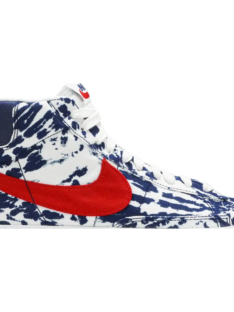 Кроссовки Nike Blazer Mid SE GS 'Tie Dye' — изображение 2 из 8, синий