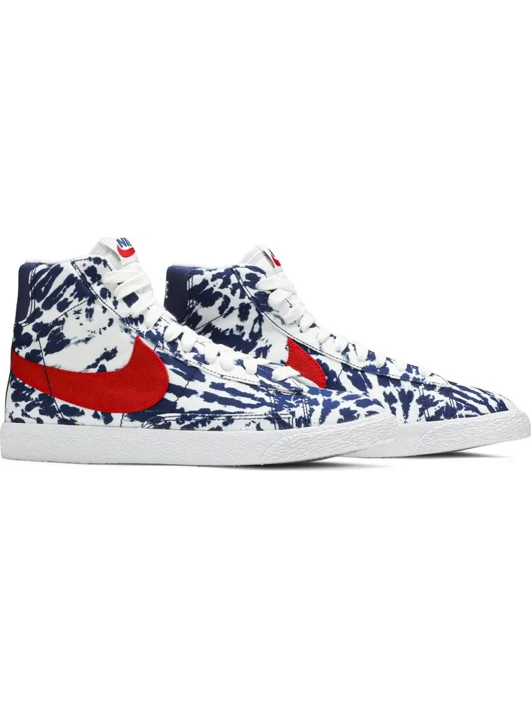 Кроссовки Nike Blazer Mid SE GS 'Tie Dye' — изображение 8 из 8, синий