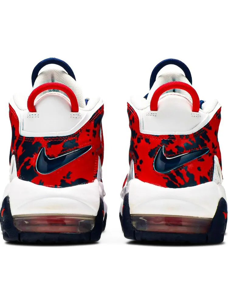 Кроссовки Nike Air More Uptempo GS 'Red Navy Camo' — изображение 4 из 5, белый