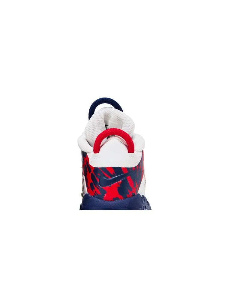 Кроссовки Nike Air More Uptempo TD 'Red Navy Camo' — изображение 8 из 9, белый/красный/синий