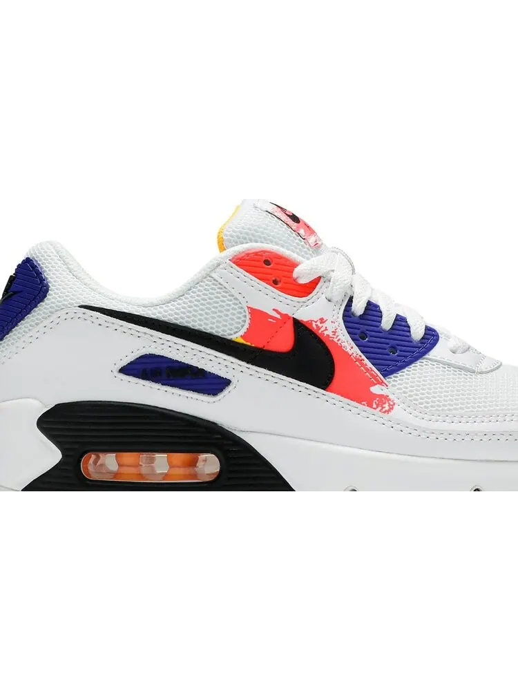 Женские кроссовки Nike Air Max 90 'Brushstroke' — изображение 2 из 8, белый
