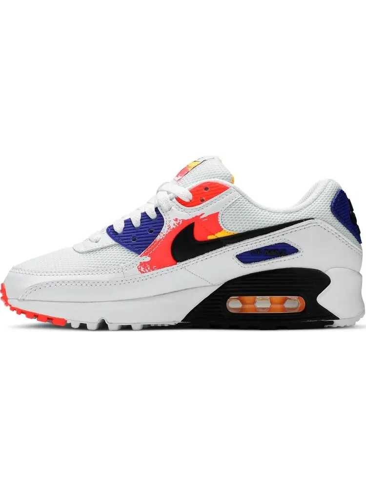 Женские кроссовки Nike Air Max 90 'Brushstroke' — изображение 3 из 8, белый