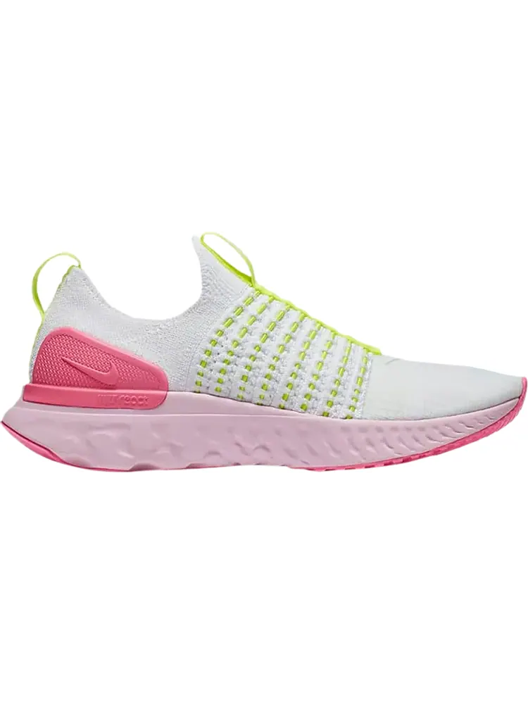 Кроссовки Nike Wmns React Phantom Run Flyknit 2 'White Volt Pink Glow' — изображение 1 из 1, белый