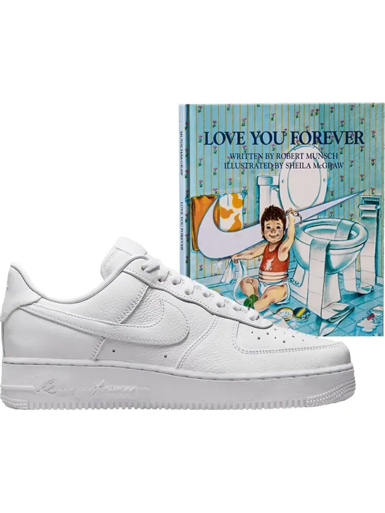 Кроссовки Nike NOCTA x Air Force 1 Low 'Certified Lover Boy' With Love You Forever Book — изображение 1 из 1, белый
