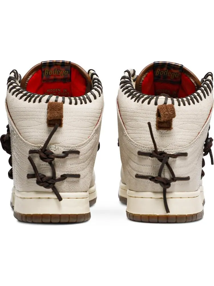 Кроссовки Nike Bodega x Dunk High 'Friends & Family' — изображение 6 из 8, бежевый