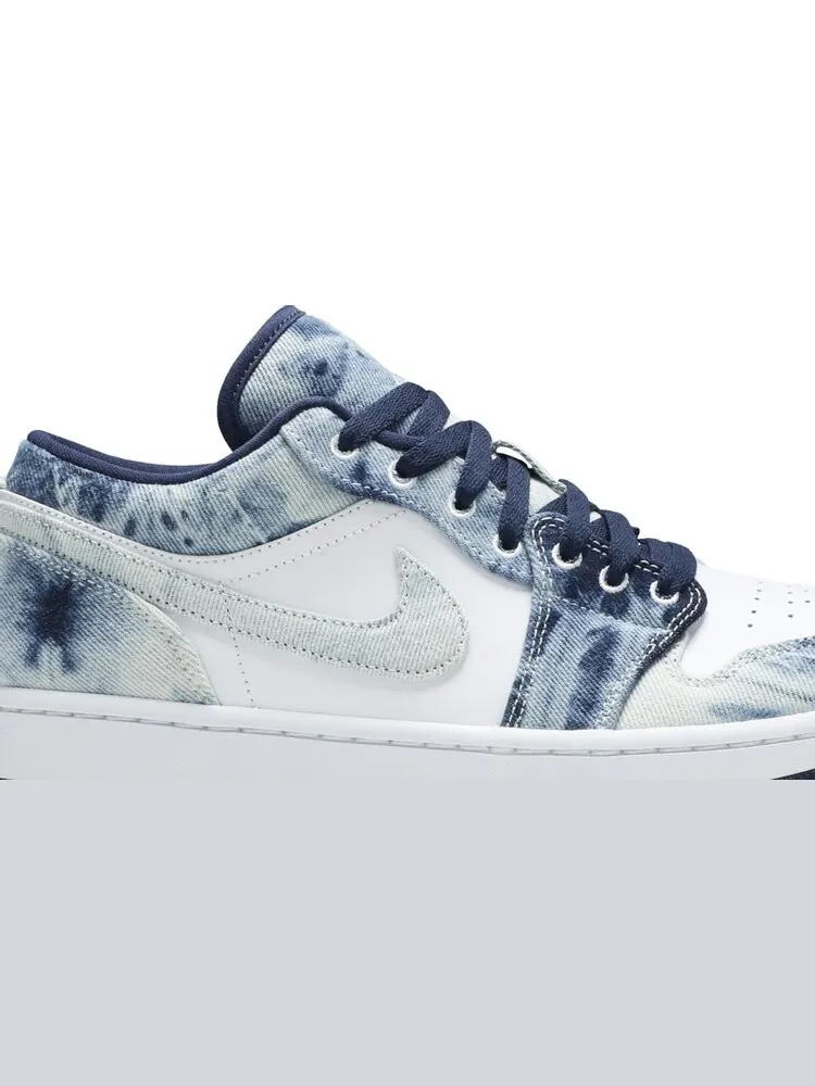 Кроссовки Air Jordan 1 Low SE Washed Denim — изображение 2 из 9, синий