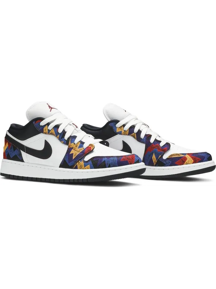 Кроссовки Air Jordan 1 Low SE GS Nothing But Net — изображение 8 из 8, белый