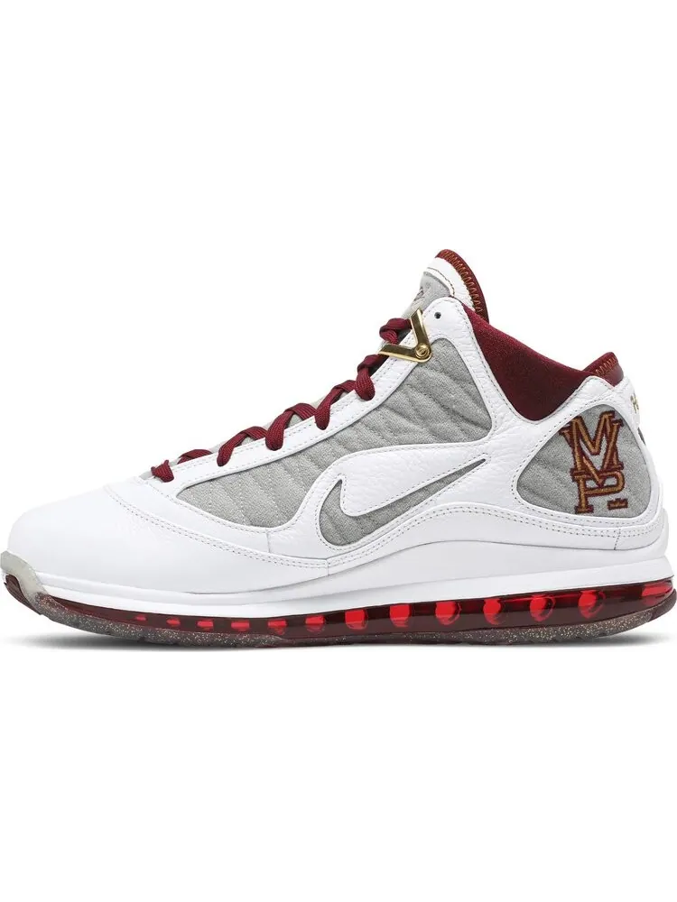 Кроссовки Nike LeBron 7 'MVP' White/Team Red/Wolf Grey/Bronze — изображение 3 из 9, белый