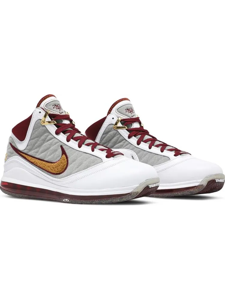 Кроссовки Nike LeBron 7 'MVP' White/Team Red/Wolf Grey/Bronze — изображение 8 из 9, белый