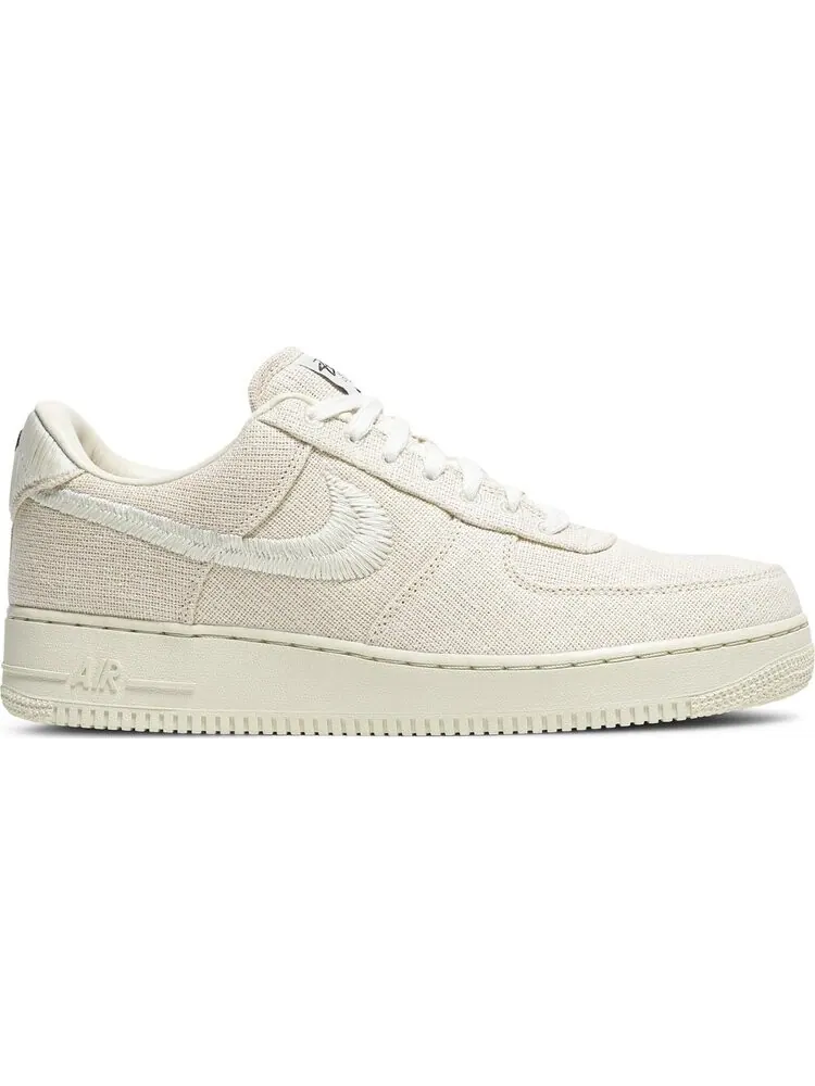 Кроссовки Nike Stussy x Air Force 1 Low 'Fossil' — изображение 1 из 8, бежевый