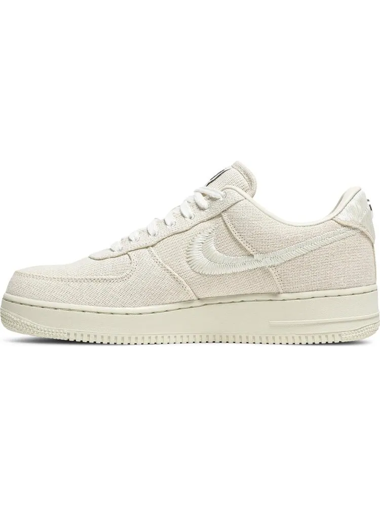 Кроссовки Nike Stussy x Air Force 1 Low 'Fossil' — изображение 3 из 8, бежевый