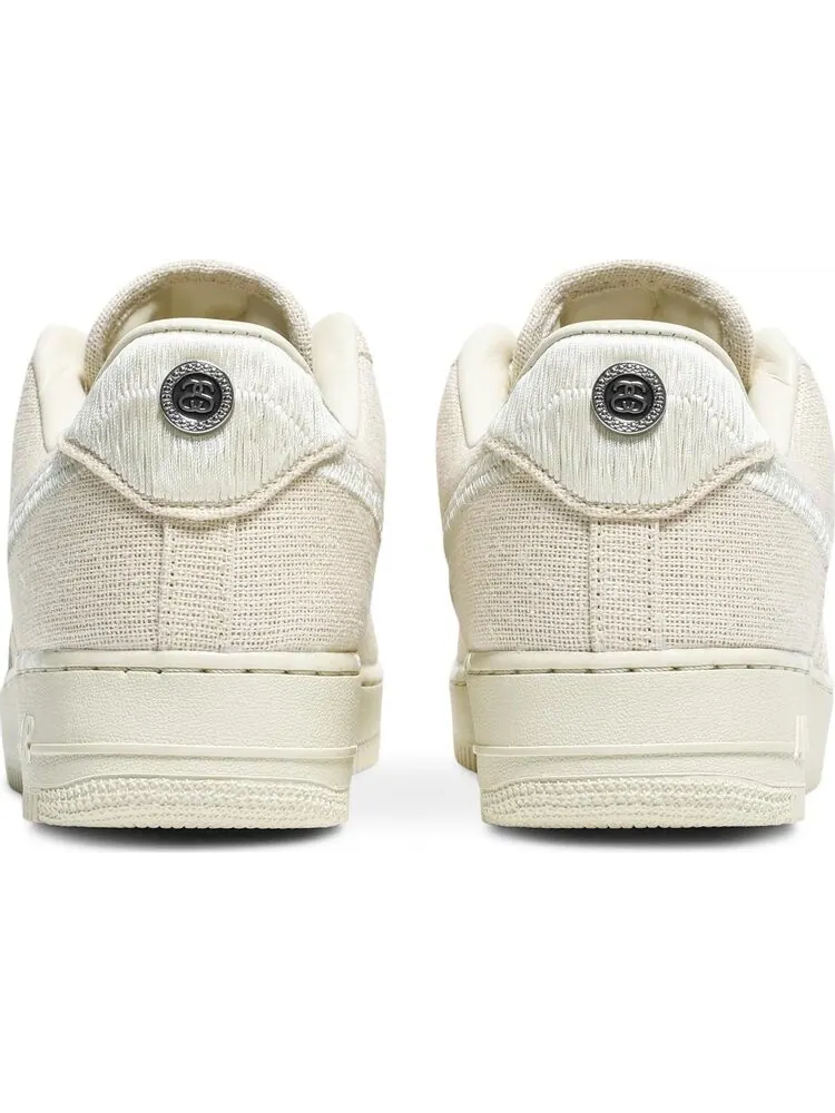 Кроссовки Nike Stussy x Air Force 1 Low 'Fossil' — изображение 6 из 8, бежевый