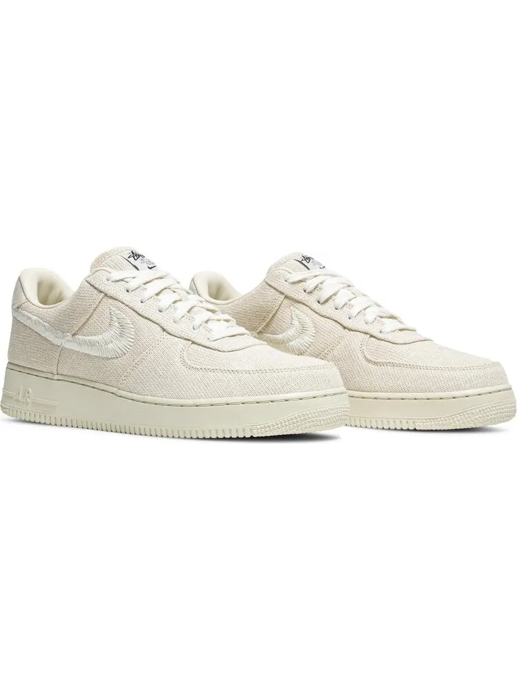 Кроссовки Nike Stussy x Air Force 1 Low 'Fossil' — изображение 8 из 8, бежевый