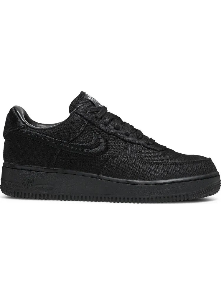 Кроссовки Nike Stussy x Air Force 1 Low 'Triple Black' — изображение 1 из 8, черный