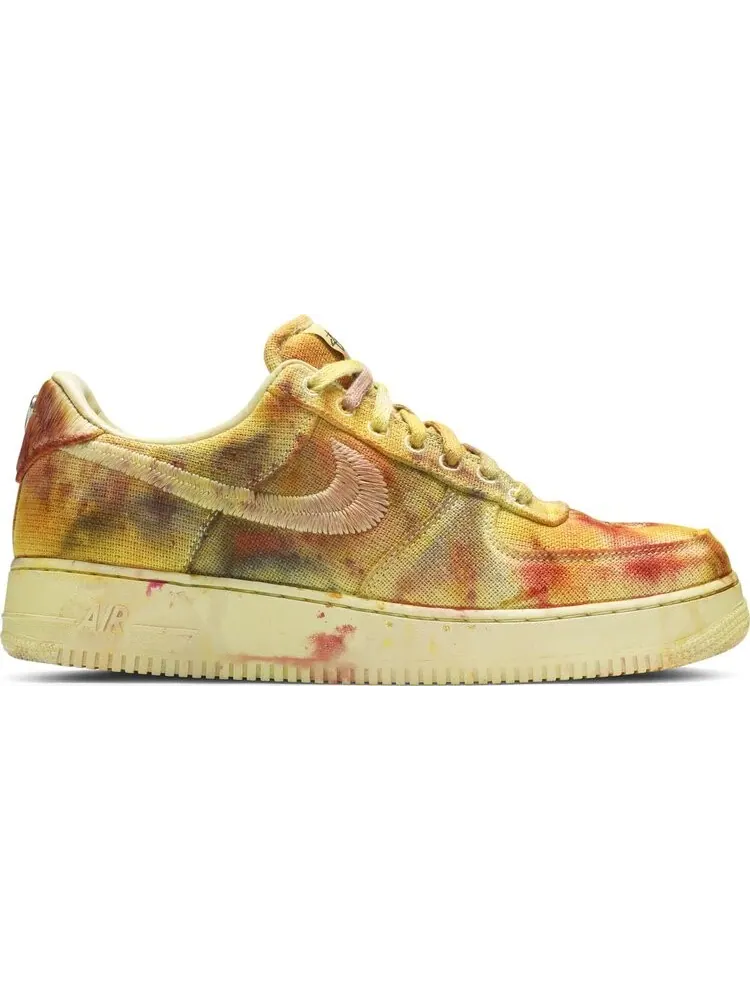 Кроссовки Nike Stussy x Lookout & Wonderland x Air Force 1 Low 'Hand Dyed - Los Angeles' — изображение 1 из 8, желтый