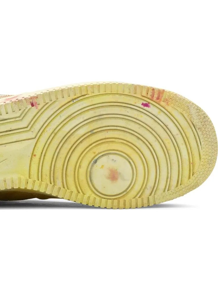 Кроссовки Nike Stussy x Lookout & Wonderland x Air Force 1 Low 'Hand Dyed - Los Angeles' — изображение 5 из 8, желтый