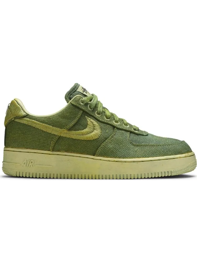 Кроссовки Nike Stussy x Lookout & Wonderland x Air Force 1 Low 'Hand Dyed - London' — изображение 1 из 8, зеленый