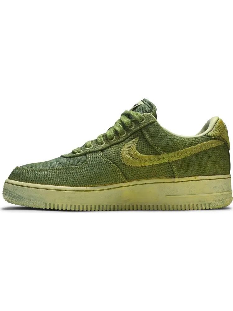 Кроссовки Nike Stussy x Lookout & Wonderland x Air Force 1 Low 'Hand Dyed - London' — изображение 3 из 8, зеленый
