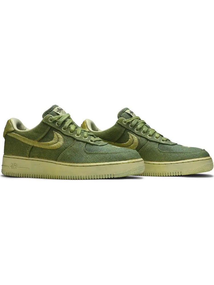 Кроссовки Nike Stussy x Lookout & Wonderland x Air Force 1 Low 'Hand Dyed - London' — изображение 8 из 8, зеленый