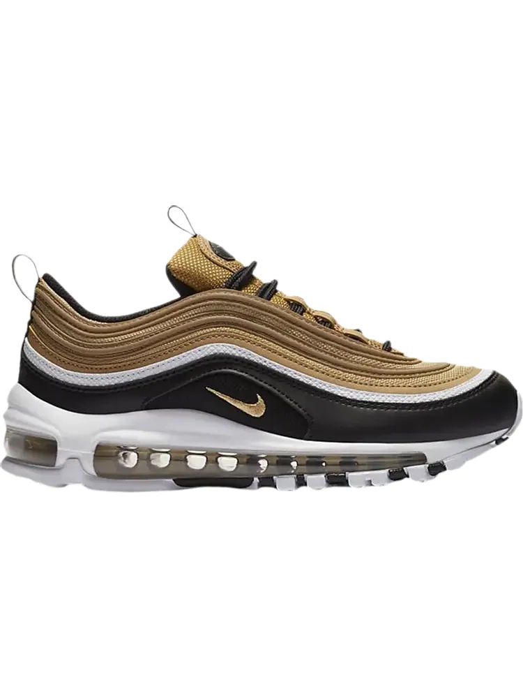 Кроссовки Nike Air Max 97 GS 'Metallic Gold Black' — изображение 1 из 1, золото