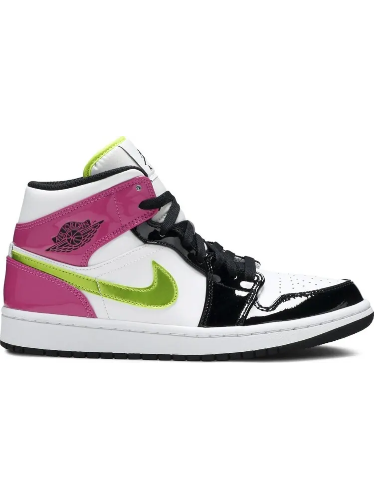Кроссовки Air Jordan 1 Mid SE Cyber Active Fuchsia — изображение 1 из 8, белый