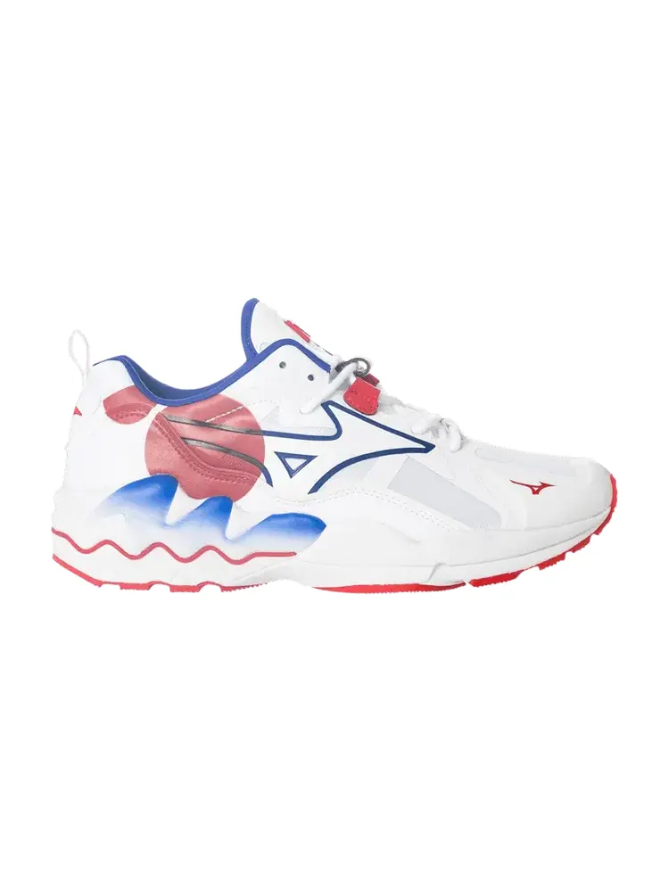 Кроссовки Mizuno Wave Rider 1 'White Red Blue' — изображение 1 из 1, белый/красный/синий