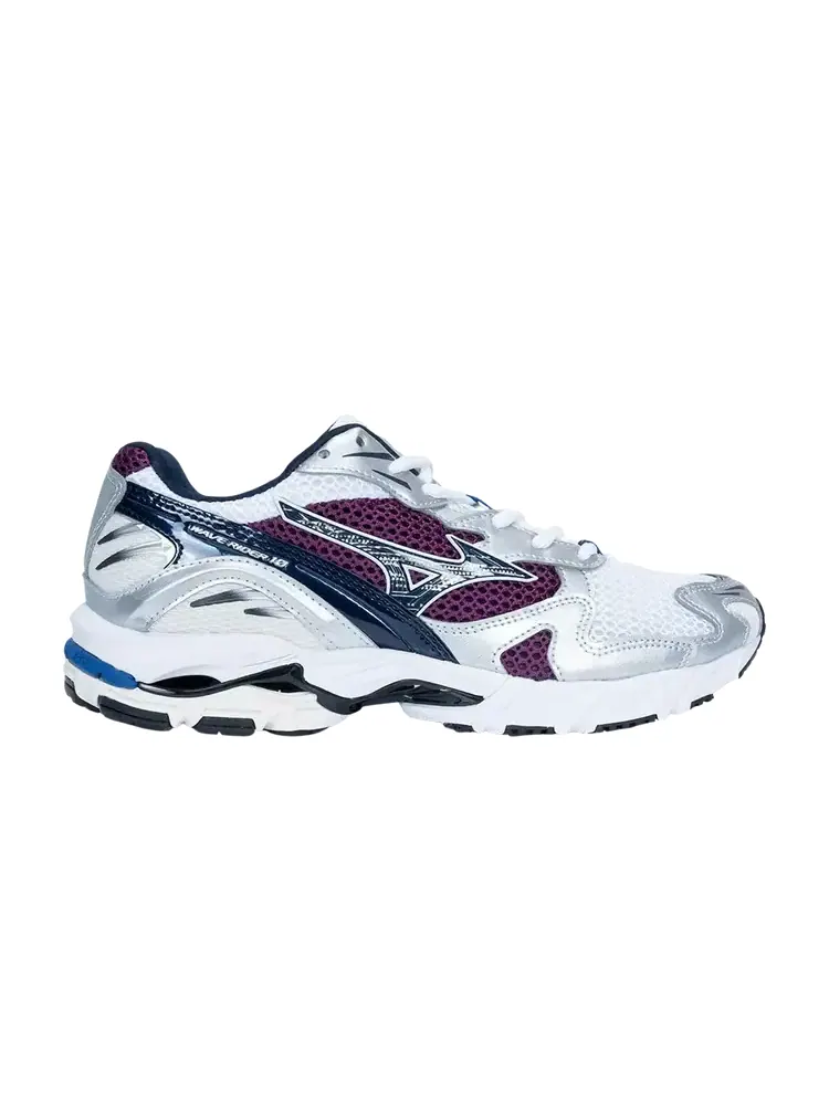 Кроссовки Mizuno Wave Rider 10 — изображение 1 из 1, белый фиолетовый
