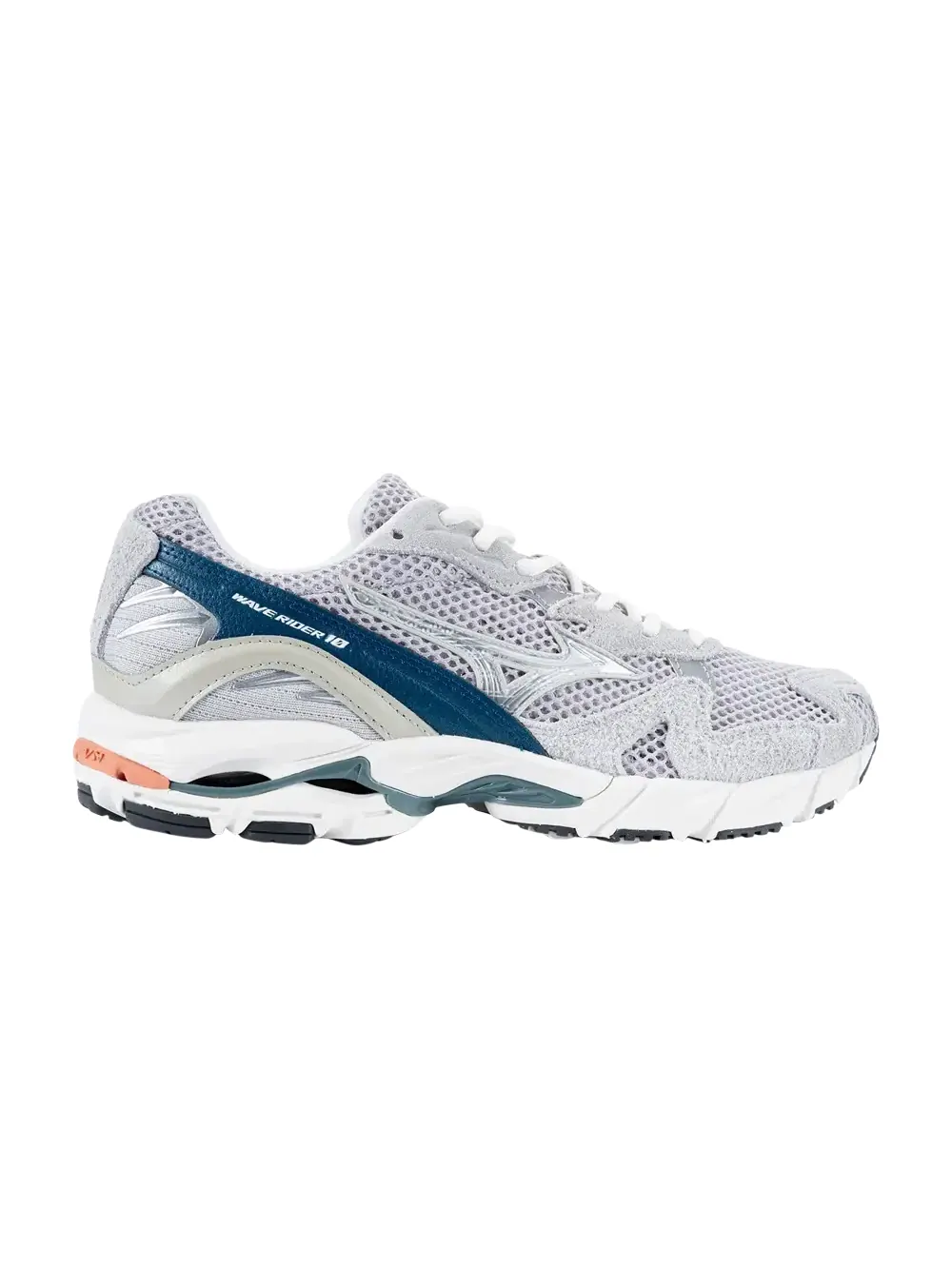 Кроссовки Mizuno Wave Rider 10 — изображение 1 из 1, серый/синий