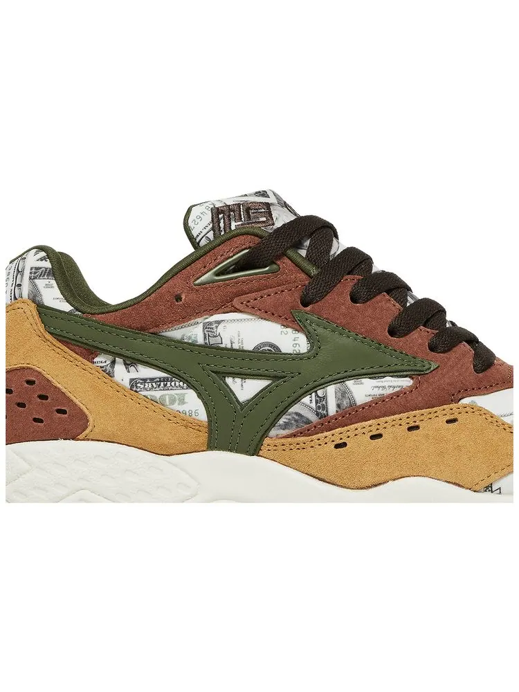 Кроссовки Mizuno 24 Karats x mita x Contender 'Dollar' — изображение 2 из 4, серебристый