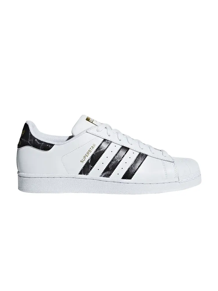 Кроссовки Adidas Superstar 'Marble' — изображение 1 из 1, белый