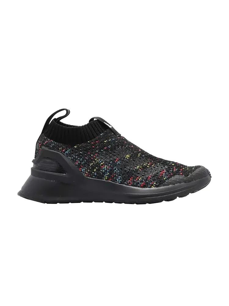 Кроссовки Adidas RapidaRun Laceless Knit C 'Muti-Color Black' — изображение 1 из 1, черный