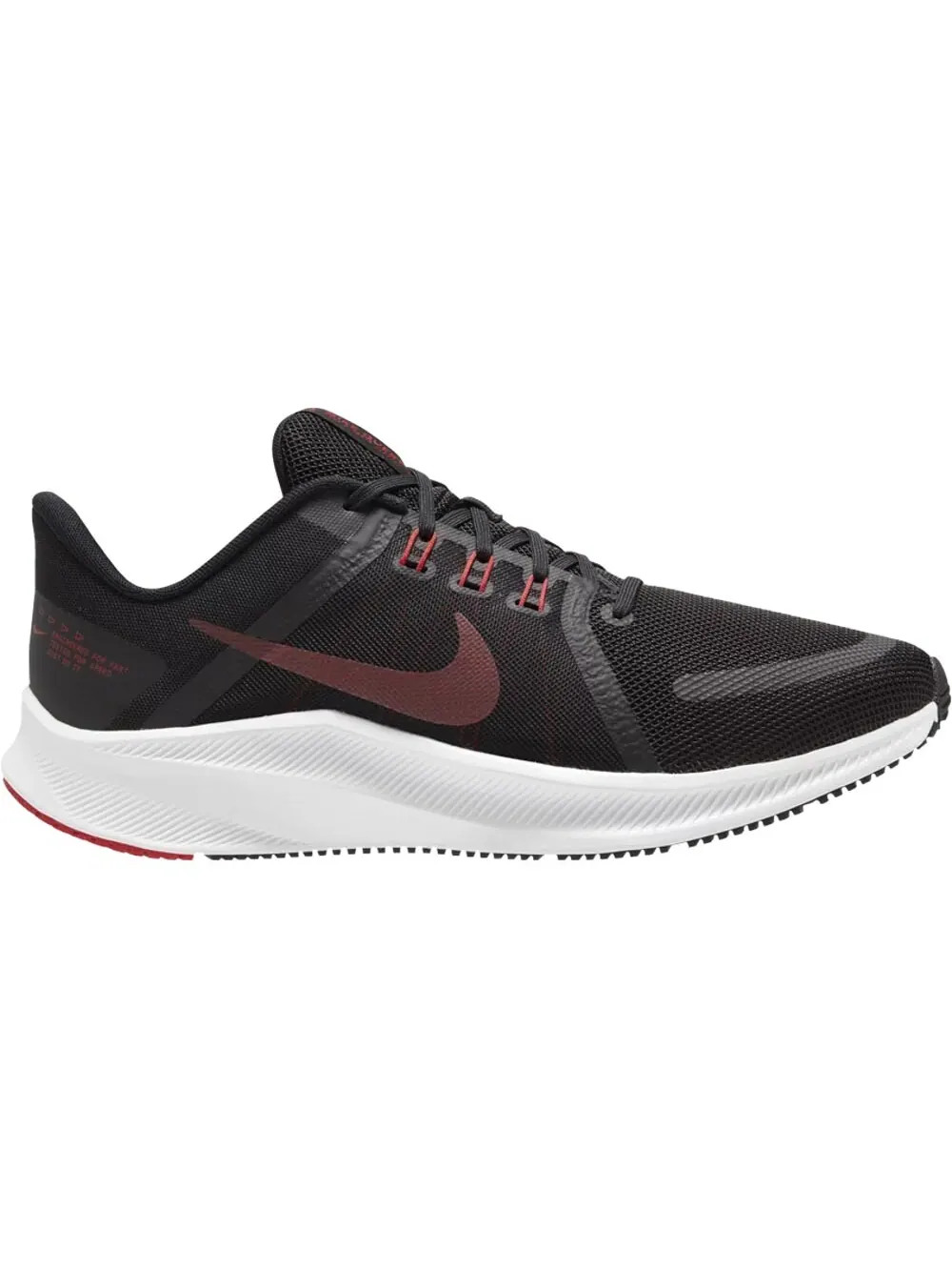 Кроссовки Nike Quest 4 Black University Red — изображение 1 из 1, черный/белый/красный