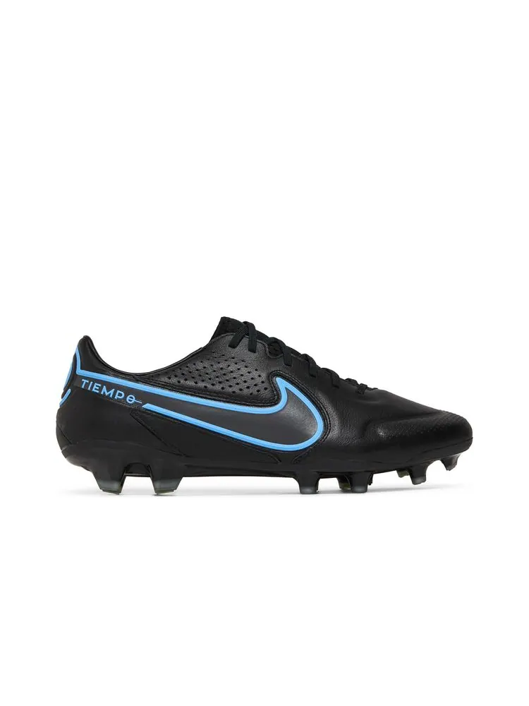 Кроссовки Tiempo Legend 9 Pro FG 'Black Blue Hero' — изображение 1 из 8, черный синий
