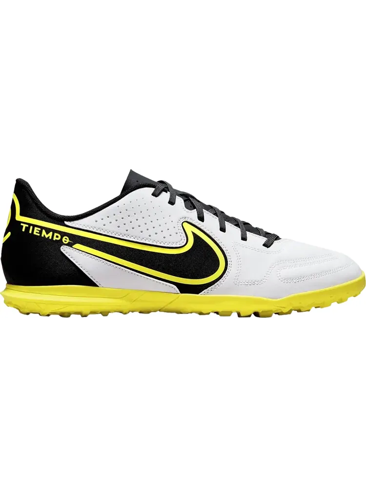 Кроссовки Nike Tiempo Legend 9 Club TF 'White Yellow Strike' — изображение 1 из 1, белый