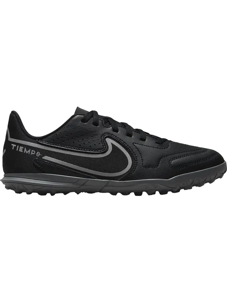 Кроссовки Nike Tiempo Legend 9 Club TF GS 'Black Iron Grey' — изображение 1 из 1, черный